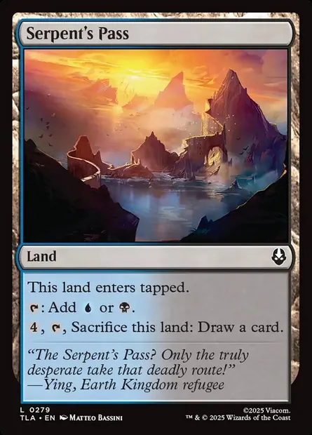 Serpent's Pass, Magic card TLA 279 — Avatar: The Last Airbender set