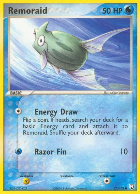 Rémoraid, carte Pokémon TRR 73 — extension Team Rocket Returns