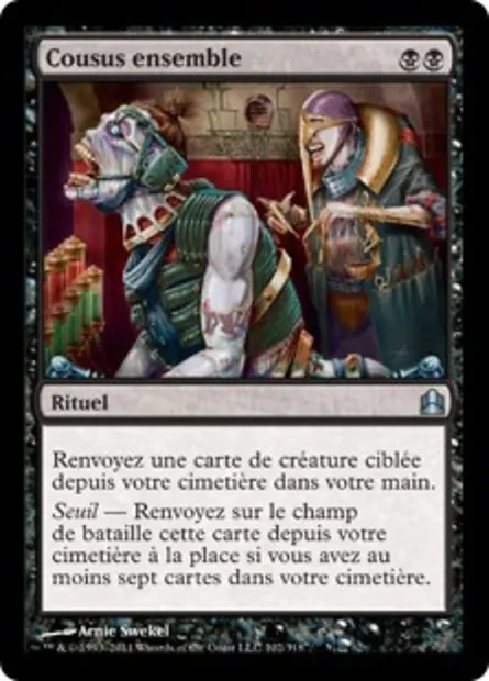 Cousus ensemble, carte Magic CMD 102 — extension Commander 2011