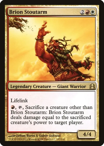 Brion Stoutarm, Magic card CMD 187 — Commander 2011 set