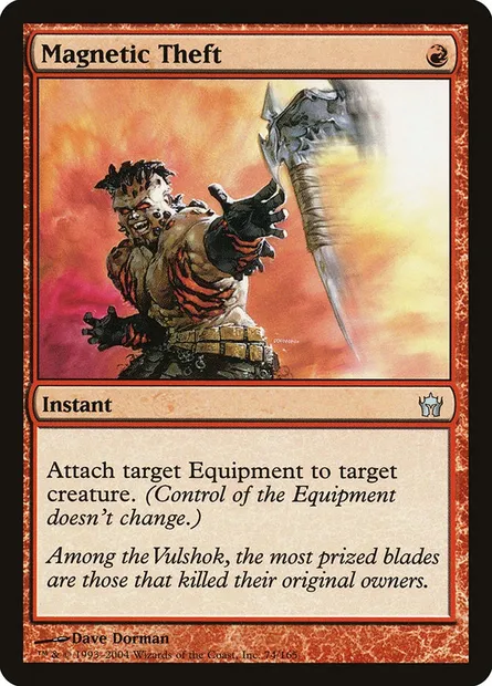Magnetic Theft, Magic card 5DN 74 — Fifth Dawn set