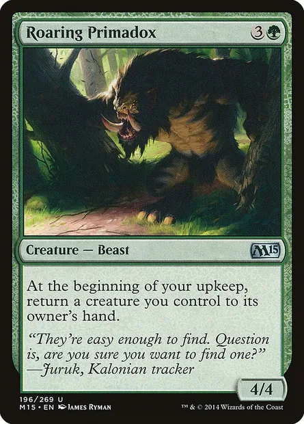 Roaring Primadox, Magic card M15 196 — Magic 2015 set