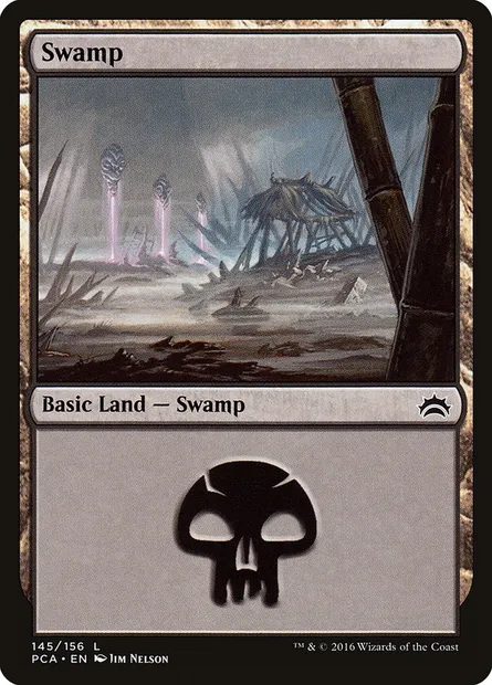 Swamp, Magic card PCA 145 — Planechase Anthology set