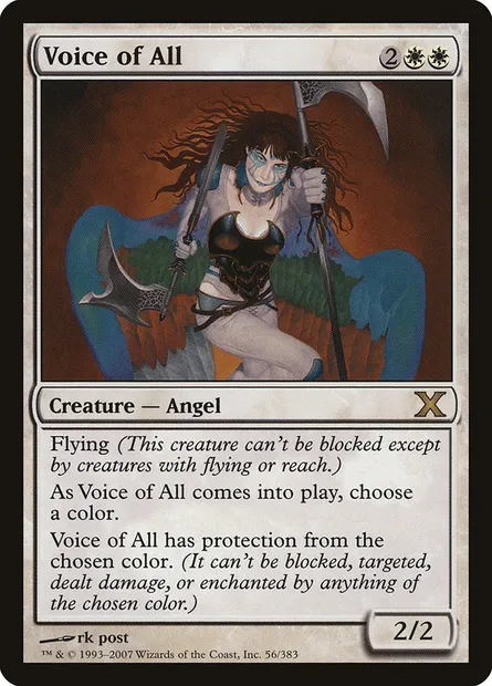 Voice of All, Magic card 10E 56 — Tenth Edition set