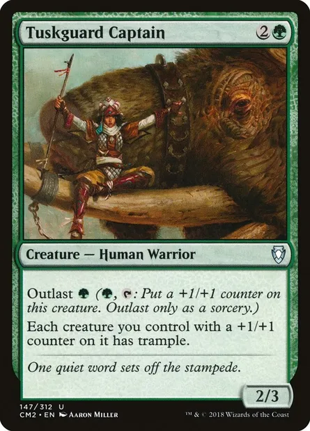 Tuskguard Captain, Magic card CM2 147 — Commander Anthology Volume II set