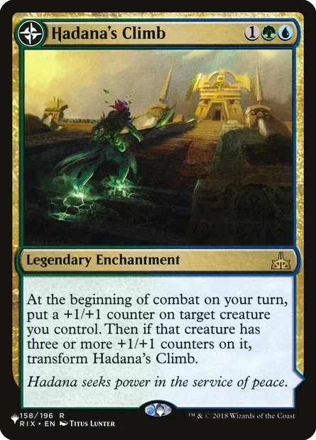 Hadana's Climb // Winged Temple of Orazca, Magic card PLST RIX-158 — The List set