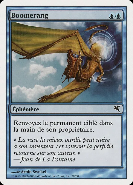 Boomerang, Magic card PSAL H29 — Salvat 2005 set