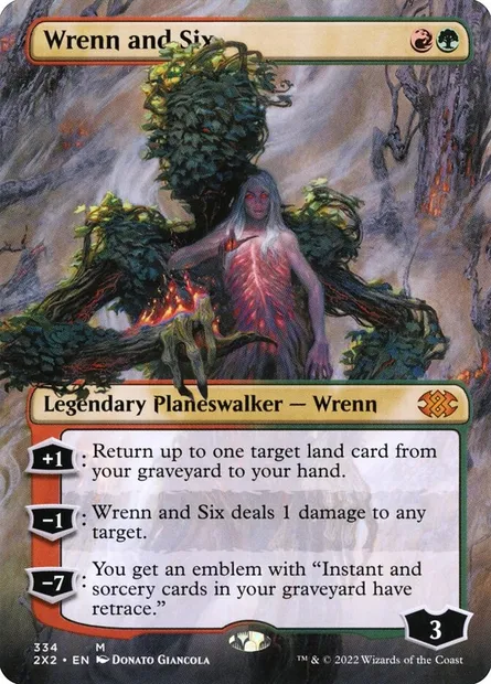 Wrenn and Six, Magic card 2X2 334 — Double Masters 2022 set