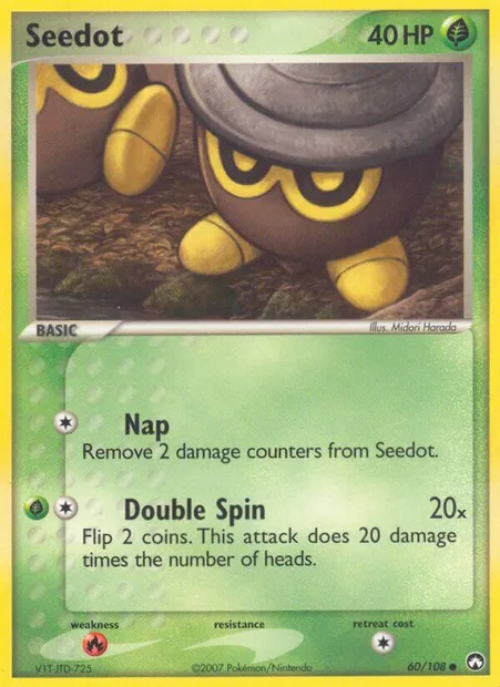 Seedot, Pokémon card PK 60 — Power Keepers set