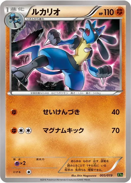 Lucario, carte Pokémon XYG 005 — extension Zygarde EX Perfect Battle Deck