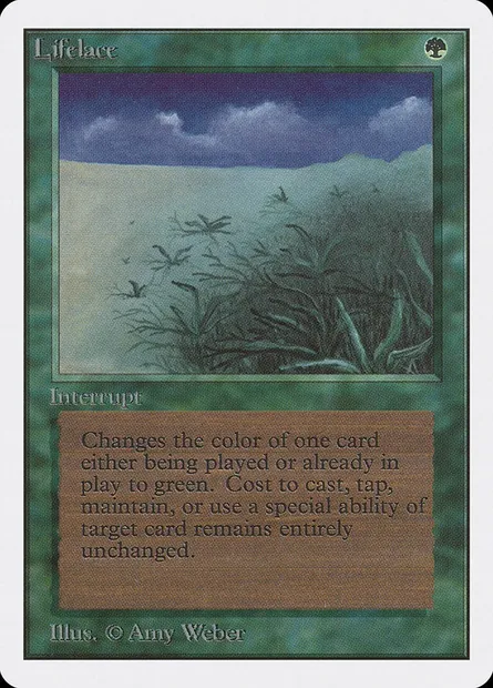 Lifelace, Magic card 2ED 208 — Unlimited Edition set