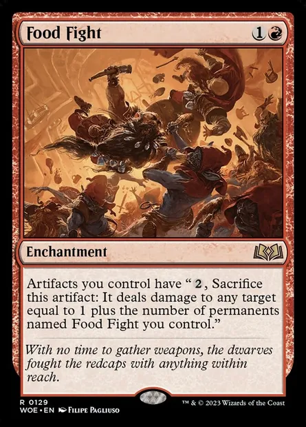 Food Fight, Magic card WOE 129 — Wilds of Eldraine set