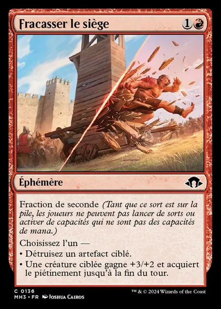 Fracasser le siège, carte Magic MH3 136 — extension Modern Horizons 3