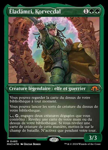 Éladämri, Korvecdal, carte Magic MH3 483 — extension Modern Horizons 3