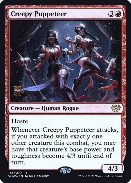 Creepy Puppeteer, Magic card PVOW 151s — Innistrad: Crimson Vow Promos set