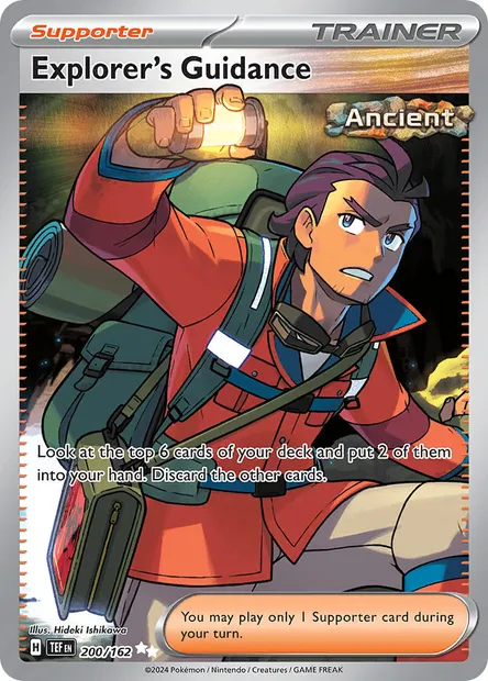 Explorer's Guidance, Pokémon card TEF 200 — Temporal Forces set