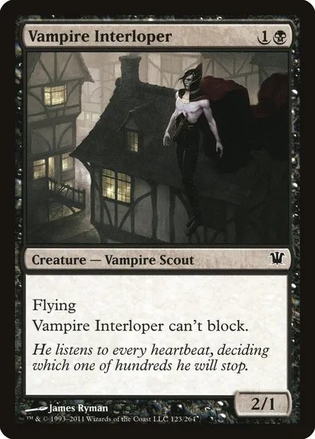 Vampire Interloper, Magic card ISD 123 — Innistrad set