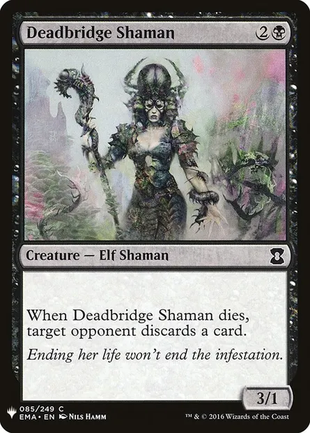 Deadbridge Shaman, Magic card PLST EMA-85 — The List set