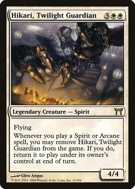 Hikari, Twilight Guardian, Magic card CHK 12 — Champions of Kamigawa set