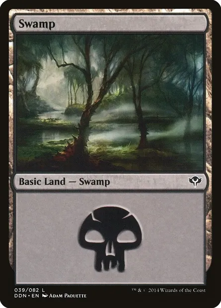 Swamp, Magic card DDN 39 — Duel Decks: Speed vs. Cunning set