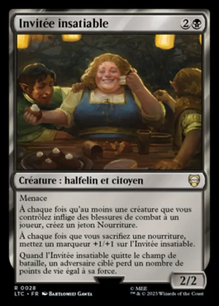 Invitée insatiable, carte Magic LTC 28 — extension Tales of Middle-earth Commander