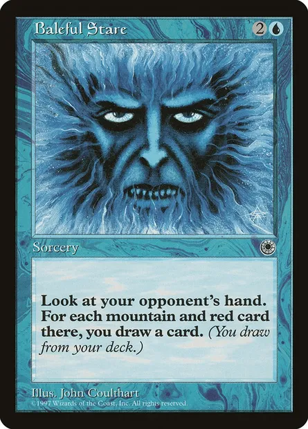 Baleful Stare, Magic card POR 42 — Portal set