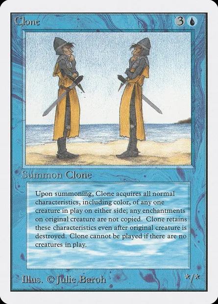 Clone, Magic card 2ED 52 — Unlimited Edition set