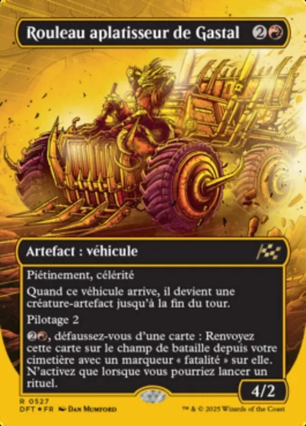 Rouleau aplatisseur de Gastal, carte Magic DFT 527 — extension Aetherdrift
