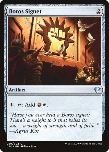 Boros Signet, Magic card C20 239 — Commander 2020 set