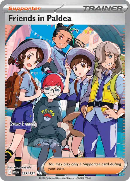 Friends in Paldea, Pokémon card PRE 137 — Prismatic Evolutions set