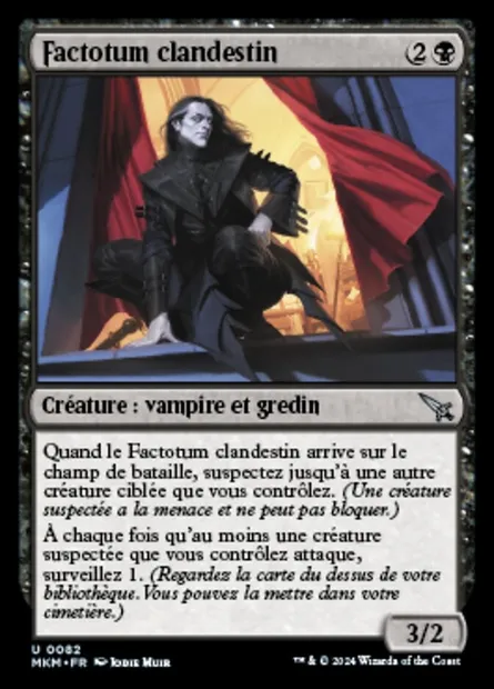 Factotum clandestin, carte Magic MKM 82 — extension Murders at Karlov Manor