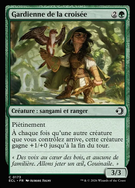 Gardienne de la croisée, carte Magic ECL 173 — extension Lorwyn Eclipsed