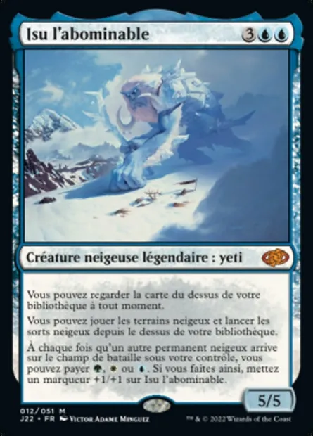 Isu l'abominable, carte Magic J22 12 — extension Jumpstart 2022
