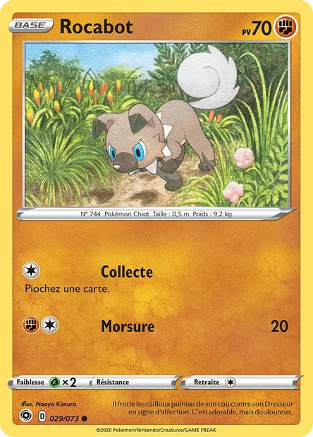 Rocabot, carte Pokémon CPA 29 — extension La Voie du Maître