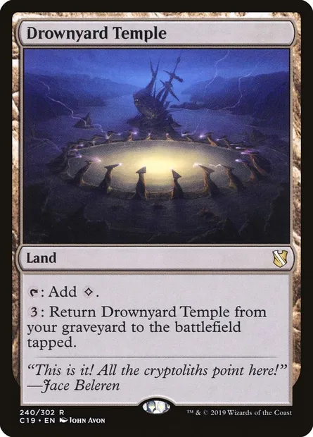 Drownyard Temple, Magic card C19 240 — Commander 2019 set