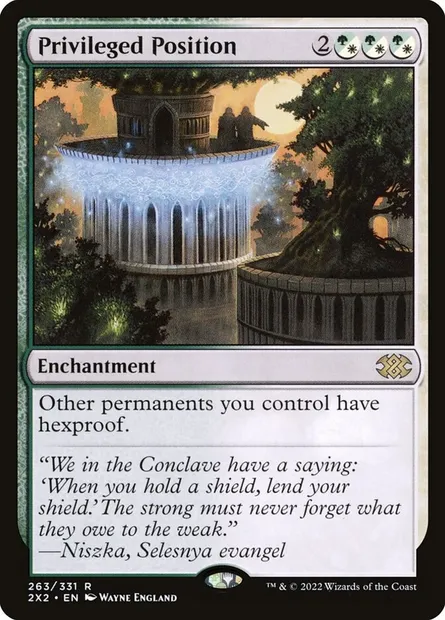 Privileged Position, Magic card 2X2 263 — Double Masters 2022 set
