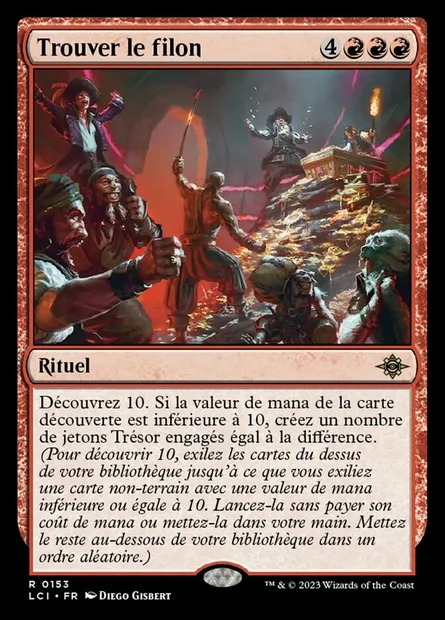Trouver le filon, carte Magic LCI 153 — extension The Lost Caverns of Ixalan