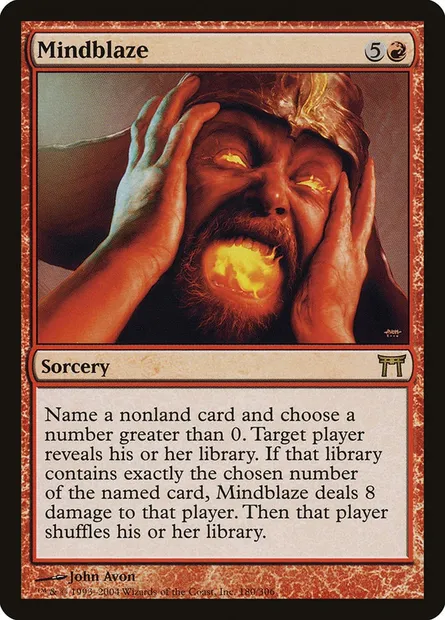 Mindblaze, Magic card CHK 180 — Champions of Kamigawa set