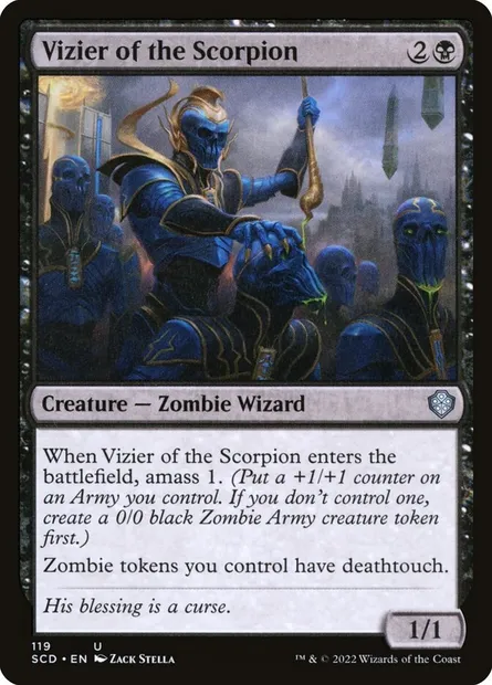 Vizier of the Scorpion, Magic card SCD 119 — Starter Commander Decks set