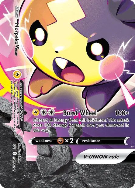 Morpeko V-UNION, carte Pokémon SWSH 289 — extension Promo SWSH