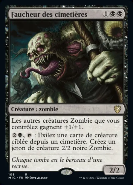 Faucheur des cimetières, carte Magic MIC 108 — extension Midnight Hunt Commander