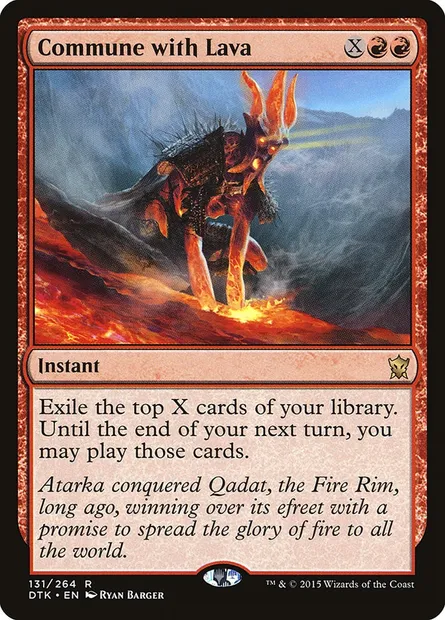 Commune with Lava, Magic card DTK 131 — Dragons of Tarkir set