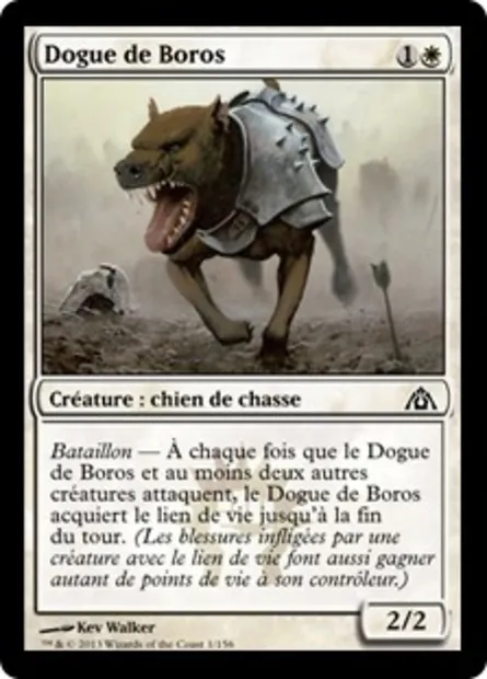 Dogue de Boros, carte Magic DGM 1 — extension Le labyrinthe du dragon