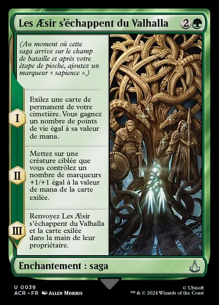 Les Aesir s'échappent du Valhalla, carte Magic ACR 39 — extension Assassin's Creed