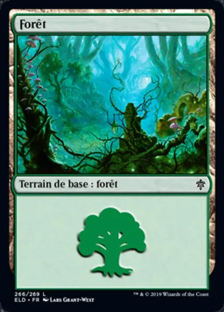 Forêt, carte Magic ELD 266 — extension Throne of Eldraine