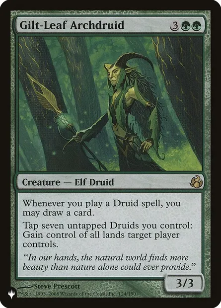 Gilt-Leaf Archdruid, Magic card PLST MOR-124 — The List set