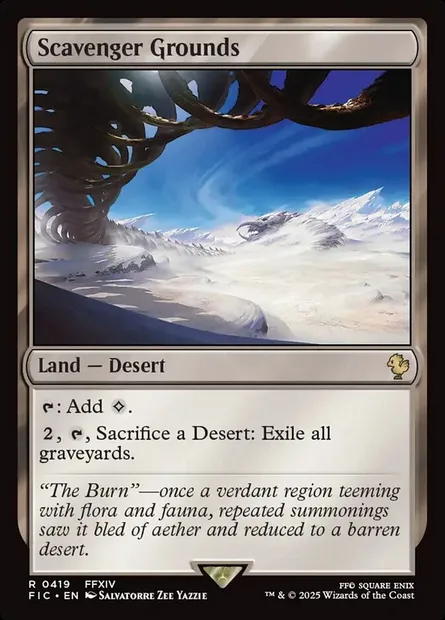 Scavenger Grounds, Magic card FIC 419 — Final Fantasy Commander set