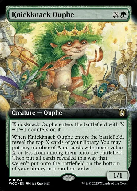 Knickknack Ouphe, Magic card WOC 54 — Wilds of Eldraine Commander set