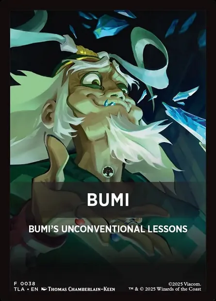 Bumi, carte Magic JTLA 38 — extension Avatar: The Last Airbender Jumpstart Front Cards
