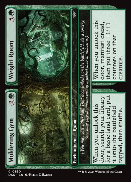 Moldering Gym // Weight Room, Magic card DSK 190 — Duskmourn: House of Horror set
